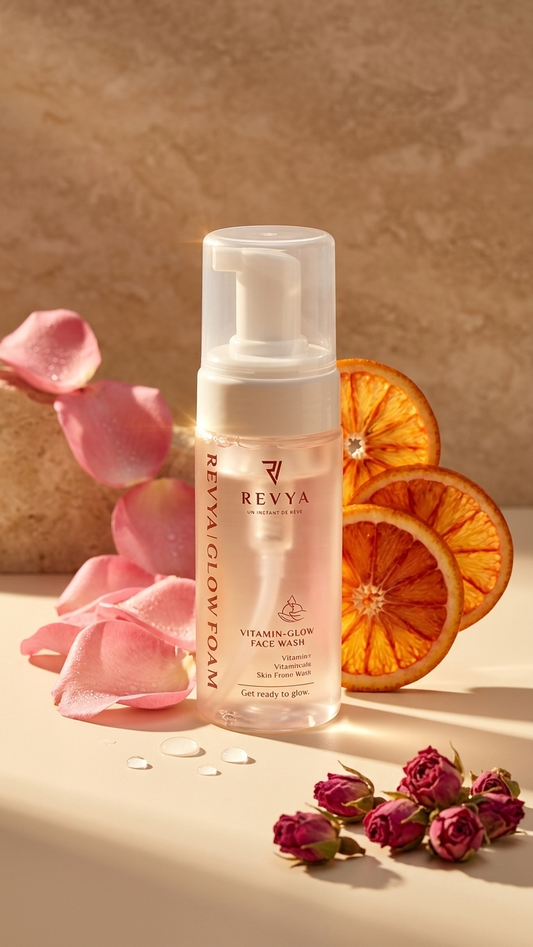 REVYA Glowfoam Vitamin-Rich Face Wash | Luxury Skincare Cleanser