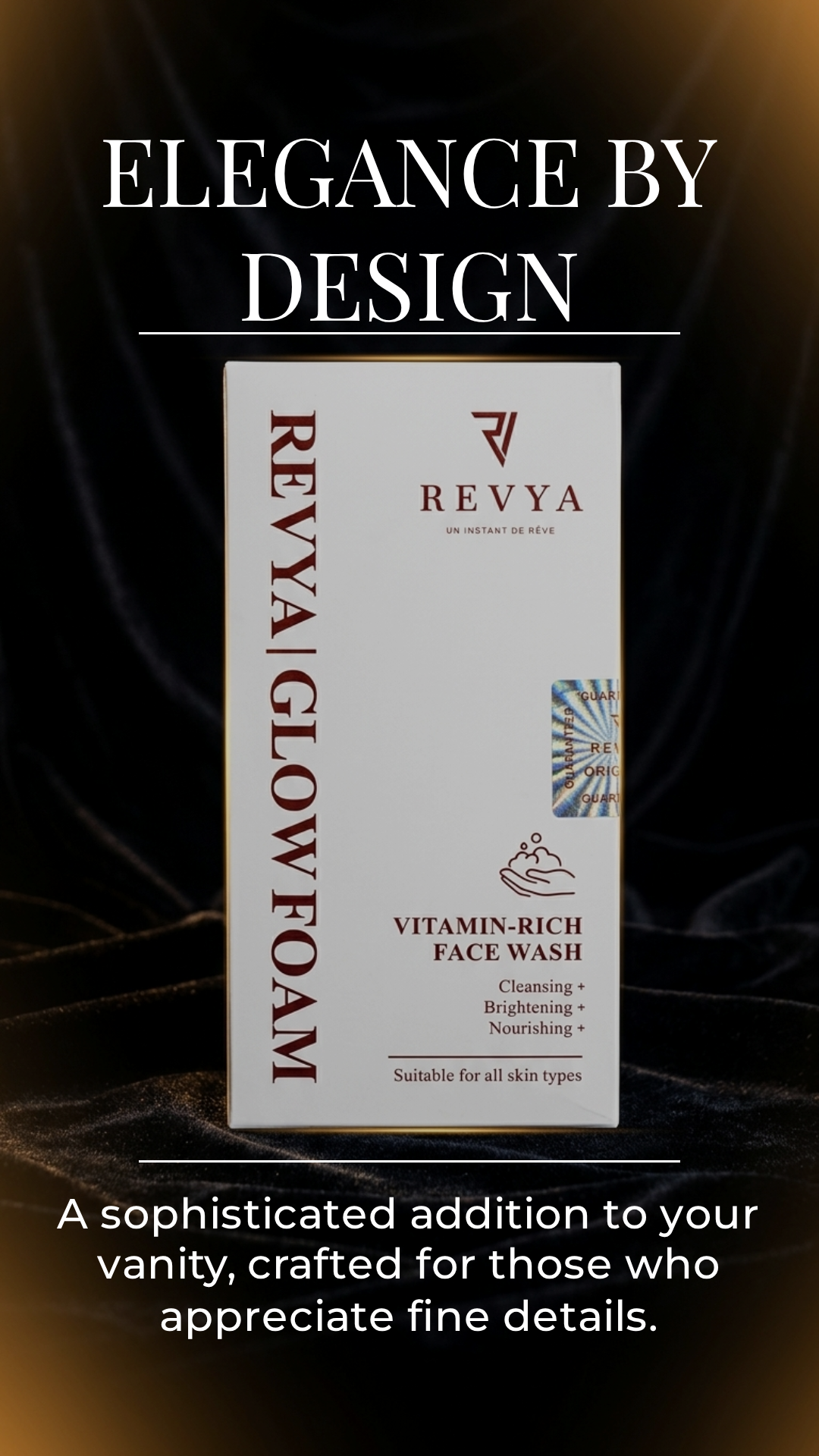 REVYA Glowfoam Vitamin-Rich Face Wash | Luxury Skincare Cleanser