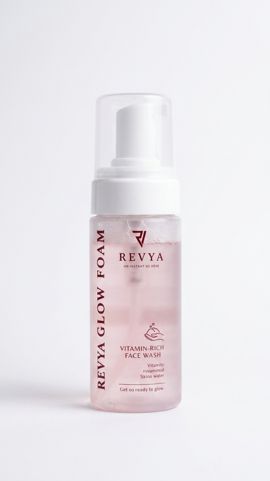 REVYA Glowfoam Vitamin-Rich Face Wash | Luxury Skincare Cleanser